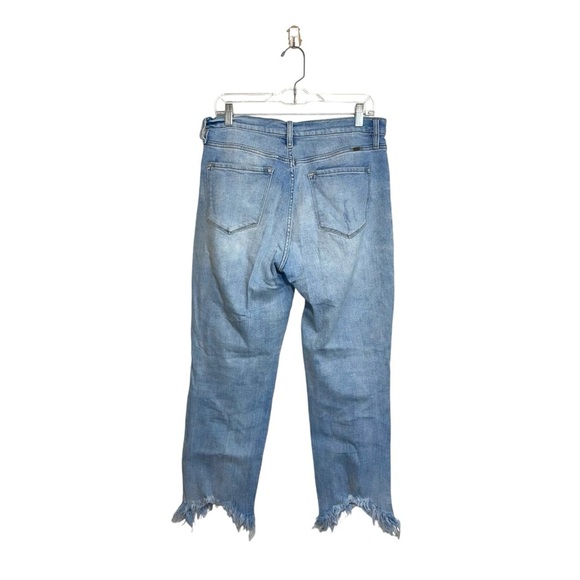 KanCan Light Wash High Rise Button Fly Cropped Straight Leg Jeans 29 Women’s - Picture 7 of 14